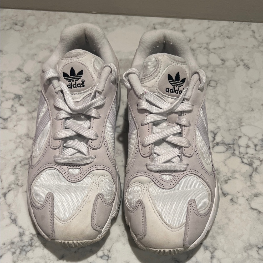 Adidas Classic White and Gray Sneakers